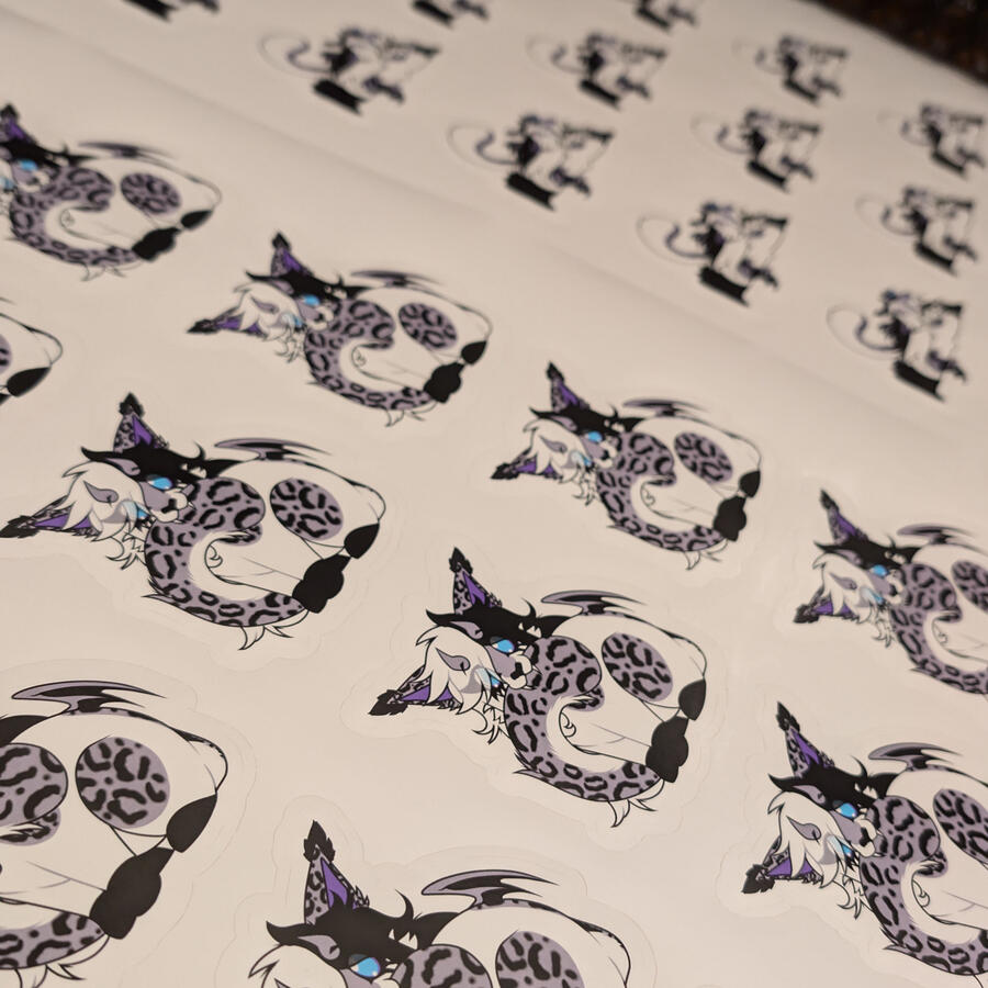 Full printed sheet after printing and cutting